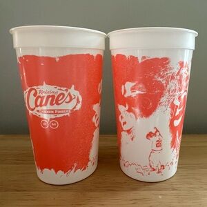 Lot of 2 2023 Raising Cane's Post Malone‎ limited edition collector's 32 oz cups